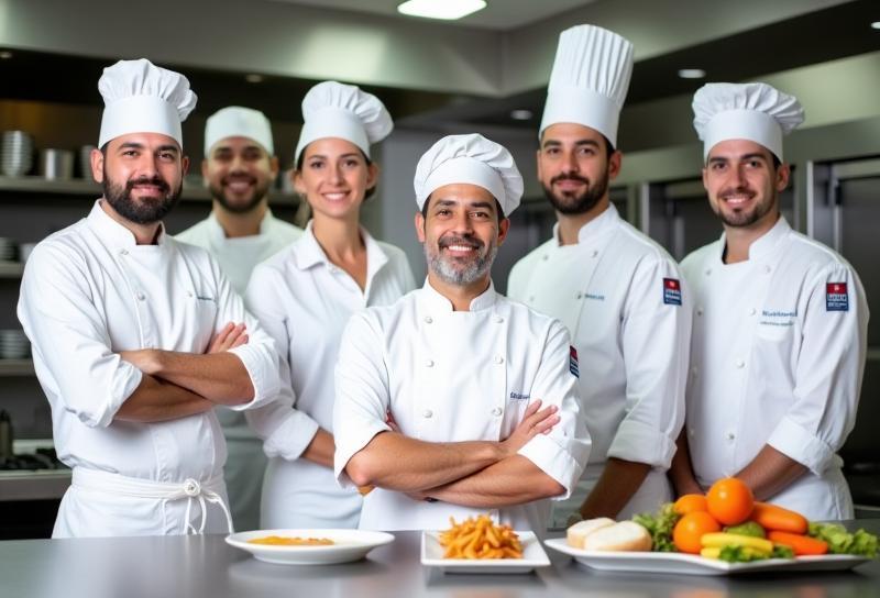 Professional kitchen or team photo of Santapan Nikmat Catering staff